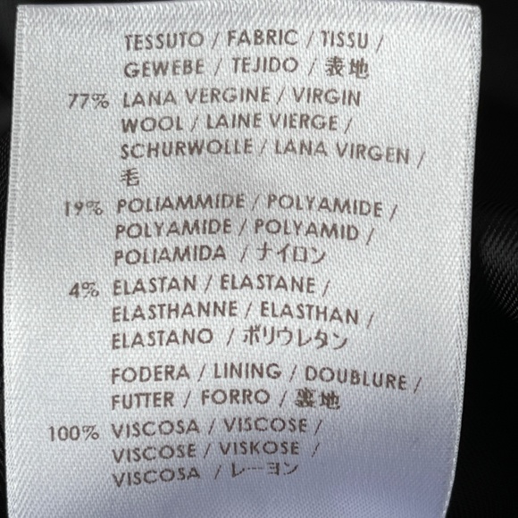 Alexander McQueen (42 IT) asymmetrical, wool long jacket, black, zippers, EUC. - Picture 12 of 16